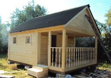 Баня 6*3 с террасой